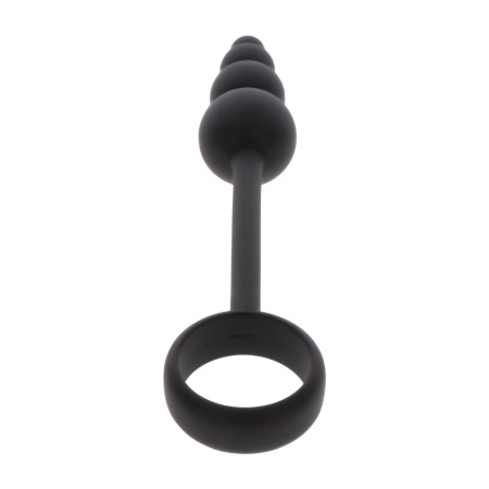 Korek analny z pierścieniem erekcyjnym Anal Snake Plug & Penis Ring – silikon, 22 cm - 4