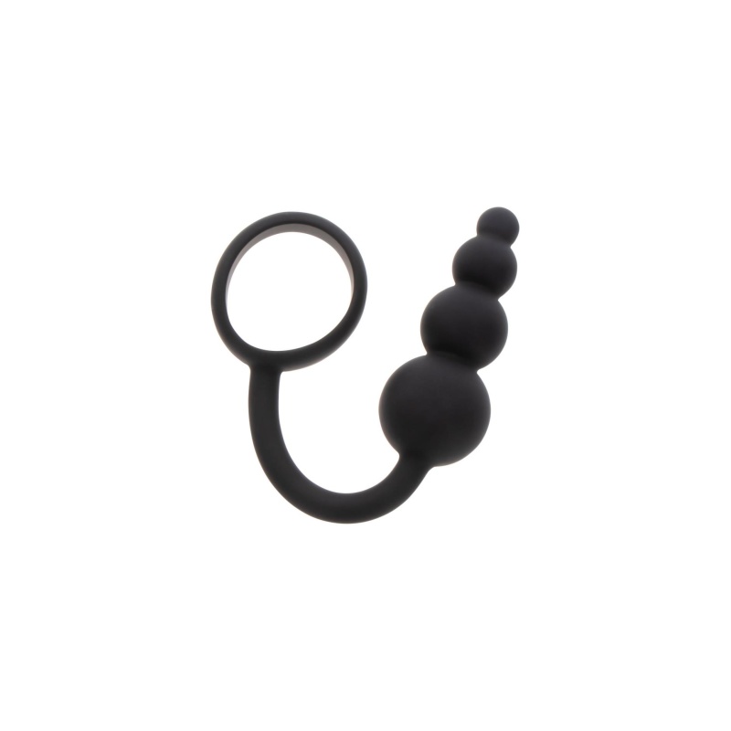 Korek analny z pierścieniem erekcyjnym Anal Snake Plug & Penis Ring – silikon, 22 cm - 5