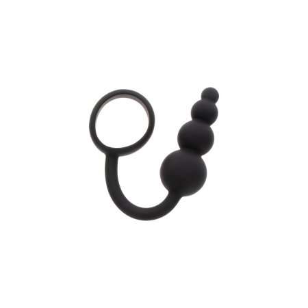 Korek analny z pierścieniem erekcyjnym Anal Snake Plug & Penis Ring – silikon, 22 cm - 5