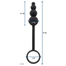 Korek analny z pierścieniem erekcyjnym Anal Snake Plug & Penis Ring – silikon, 22 cm - 6