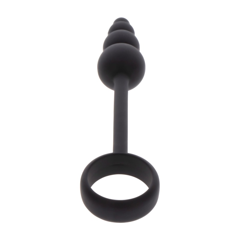 Korek analny z pierścieniem erekcyjnym Anal Snake Plug & Penis Ring – silikon, 22 cm - 10