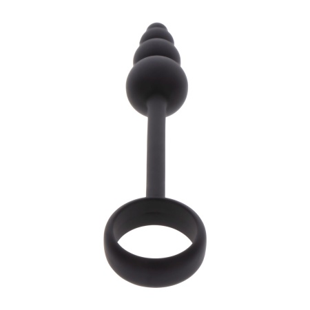 Korek analny z pierścieniem erekcyjnym Anal Snake Plug & Penis Ring – silikon, 22 cm - 10