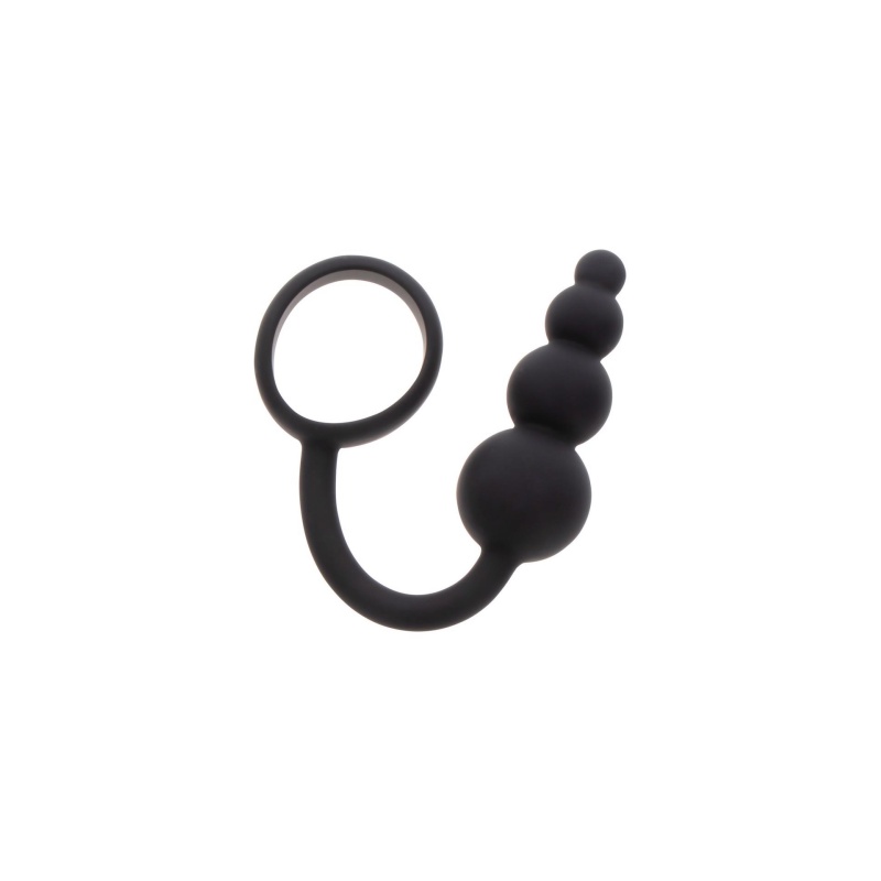 Korek analny z pierścieniem erekcyjnym Anal Snake Plug & Penis Ring – silikon, 22 cm - 11