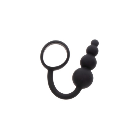 Korek analny z pierścieniem erekcyjnym Anal Snake Plug & Penis Ring – silikon, 22 cm - 11