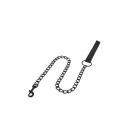 Smycz BDSM Fetish Connector Lead z taśmą PU i łańcuchem metalowym, 79,5 cm - 5