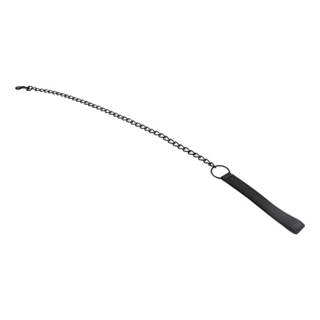Smycz BDSM Fetish Connector Lead z taśmą PU i łańcuchem metalowym, 79,5 cm - 6