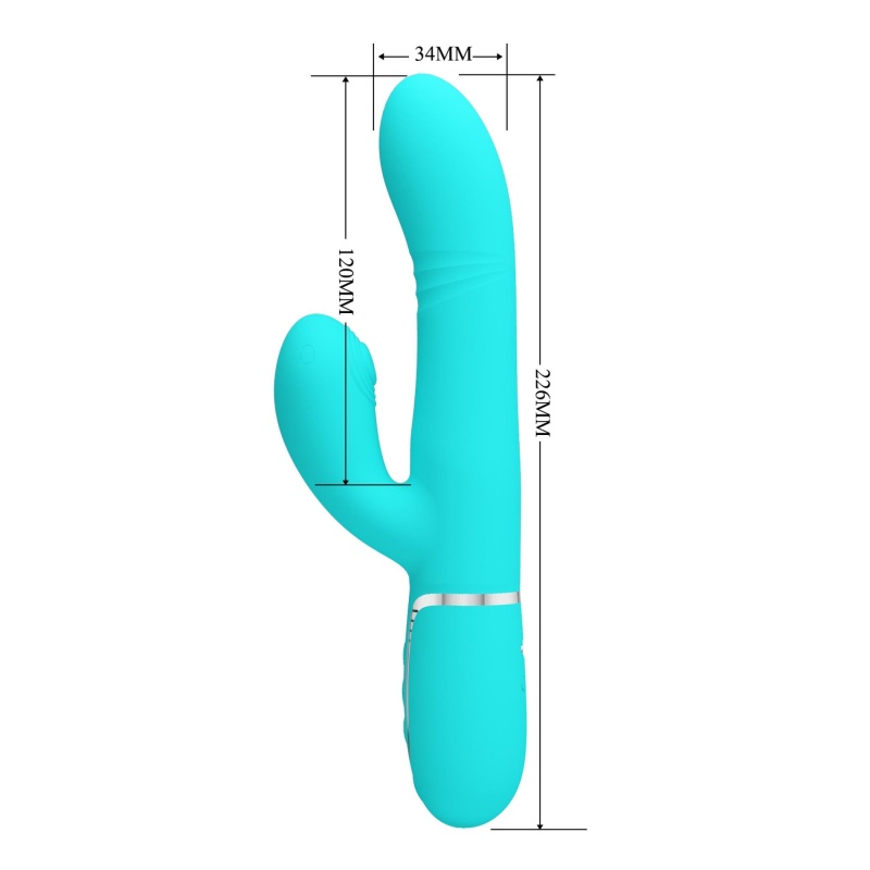 Wibrator króliczek Mariana z 7 funkcjami wibracji, 7 trybami pulsacji, 4 trybami toczenia i 4 trybami kołysania - 9