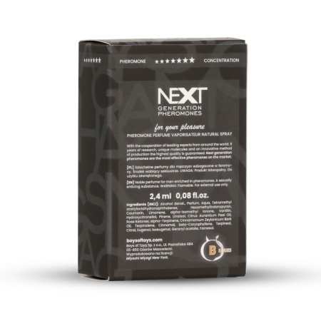 Miyagi Next X 2,4 ml Homme - męski płyn zapachowy z feromonami i atomizerem punktowym - 4