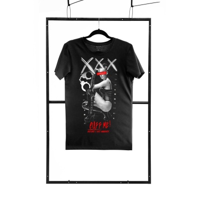 T-shirt men black regular - 1