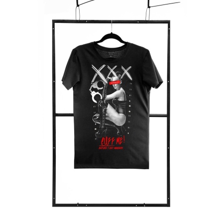 T-shirt men black regular - 1