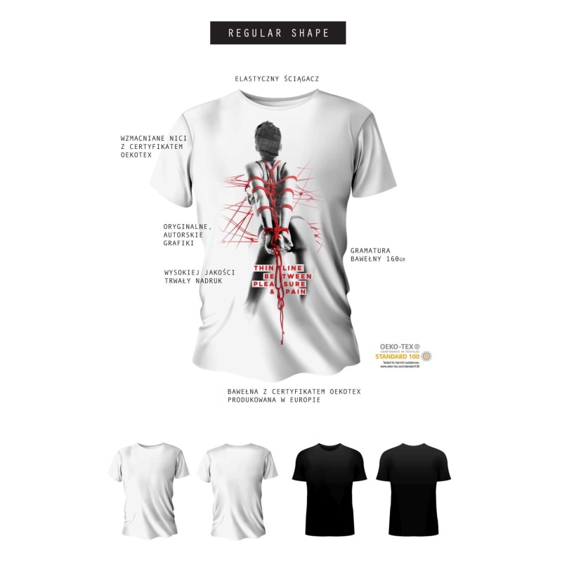 T-shirt men black regular - 5