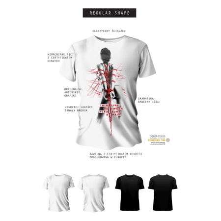 T-shirt men black regular - 5