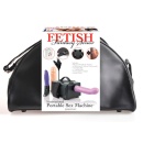Maszyna seksualna FFS Portable – przenośna z 2 dildami i wibratorem, 75–183 pchnięcia/min, 43 x 21,6 x 21,6 cm - 1