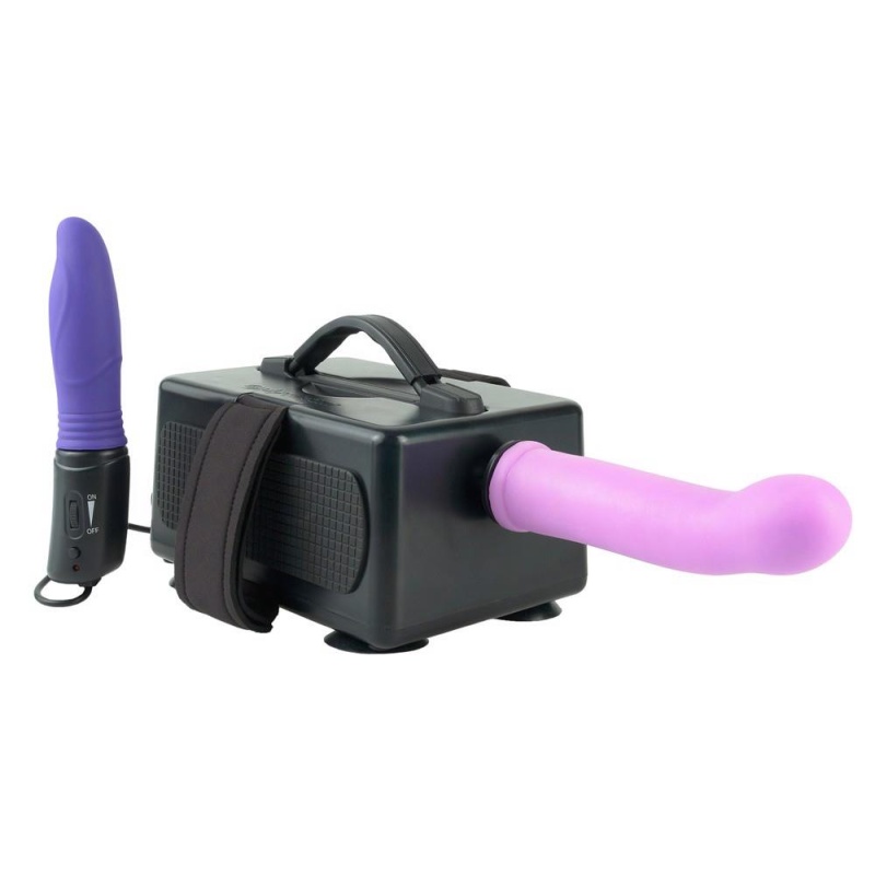 Maszyna seksualna FFS Portable – przenośna z 2 dildami i wibratorem, 75–183 pchnięcia/min, 43 x 21,6 x 21,6 cm - 3
