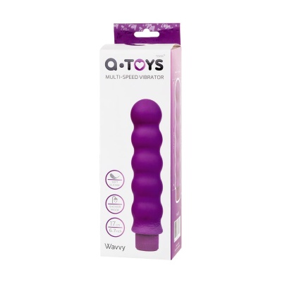 Wibrator A-Toys Multi-Speed - wielobiegowy, silikonowy, fioletowy, 17 cm - 1