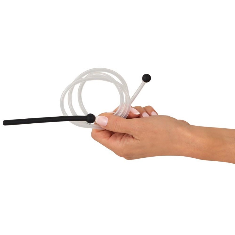 Otwarty dilator cewki moczowej Piss To Mouth z rurką 75 cm i ustnikiem, średnica 0,7 cm, długość całkowita 88 cm - 4