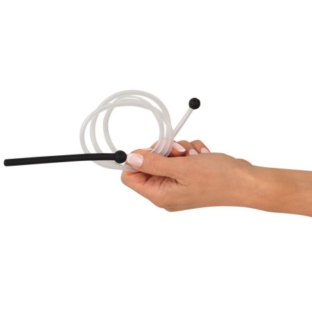Otwarty dilator cewki moczowej Piss To Mouth z rurką 75 cm i ustnikiem, średnica 0,7 cm, długość całkowita 88 cm - 4