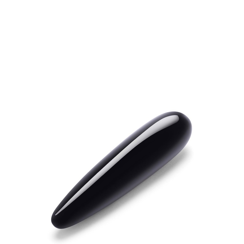 Dwustronny Wand Kryształowy Black Obsidian - Naturalny Obsydian, 17,78 cm, Ø 3,98 cm - 2