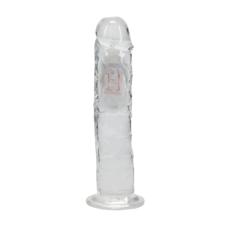 Dildo wibrujące RealRock LED Vibrating Straight Cock - realistyczna tekstura TPE, przyssawka, pilot - 20 cm - 3