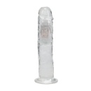 Dildo wibrujące RealRock LED Vibrating Straight Cock - realistyczna tekstura TPE, przyssawka, pilot - 20 cm - 3