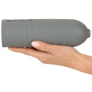 Wymienny rękaw Suck-O-Mat 3, rozmiar L - silikon + poliuretan (PU), pierścienie stymulujące, 21 cm - 6