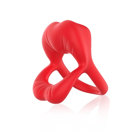Stymulator ustny Big Mouth Red z 9 trybami wibracji i wyjmowanym pociskiem - 1