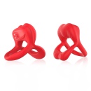 Stymulator ustny Big Mouth Red z 9 trybami wibracji i wyjmowanym pociskiem, wymiary: 7 × 4,1 × 5,8 cm - 2