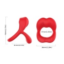 Stymulator ustny Big Mouth Red z 9 trybami wibracji i wyjmowanym pociskiem, wymiary: 7 × 4,1 × 5,8 cm - 10