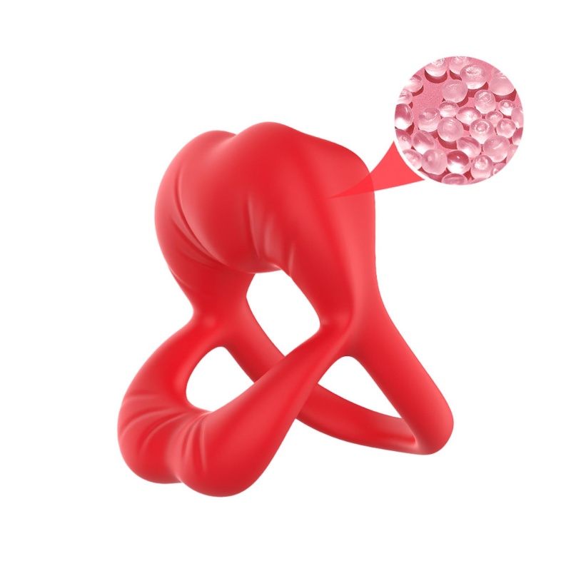 Stymulator ustny Big Mouth Red z 9 trybami wibracji i wyjmowanym pociskiem, wymiary: 7 × 4,1 × 5,8 cm - 11