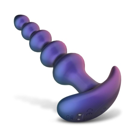 Wibrujący korek analny Galaxy Force z pilotem - 5 koralików, 10 trybów, 15 cm, średnica maks. 3,4 cm - 6