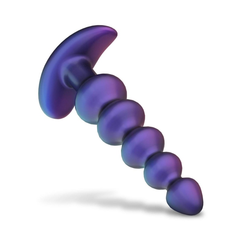 Wibrujący korek analny Galaxy Force z pilotem - 5 koralików, 10 trybów, 15 cm, średnica maks. 3,4 cm - 7