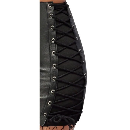 Leather Skirt L - 6