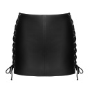 Leather Skirt L - 7