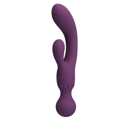 Wibrator Króliczek All Rounder Dual-Action - dwusilnikowa stymulacja punktu G i łechtaczki, silikon medyczny, 20 cm - 1 2