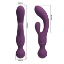 Wibrator Króliczek All Rounder Dual-Action - dwusilnikowa stymulacja punktu G i łechtaczki, silikon medyczny, 20 cm - 7