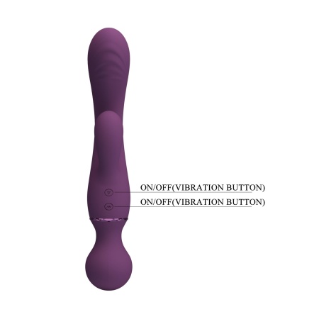 Wibrator Króliczek All Rounder Dual-Action - dwusilnikowa stymulacja punktu G i łechtaczki, silikon medyczny, 20 cm - 8