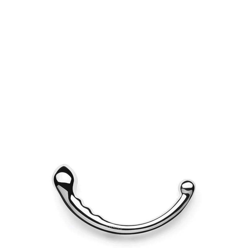 Dwustronne dildo Le Wand Hoop ze stali nierdzewnej 26,1 cm - 5