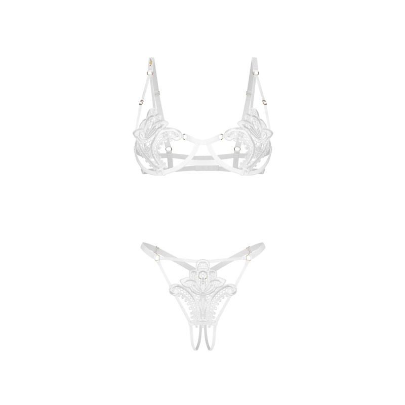 Luise Sublim White komplet 2-częściowy otwarty L/XL - 7