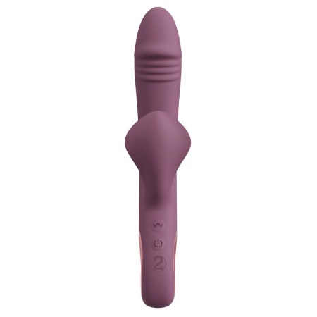 Wibrator trójramienny Slim Triple Plum 3-w-1 - silikon, 2 silniki, 10+10 trybów, 21,4 cm - 3