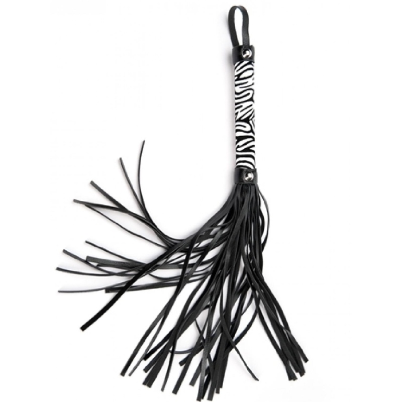 White Small Leopard Flogger - 1