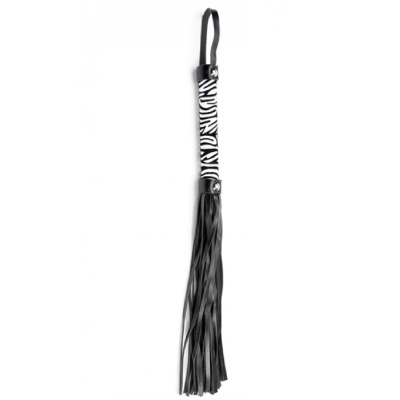 White Small Leopard Flogger - 1 2