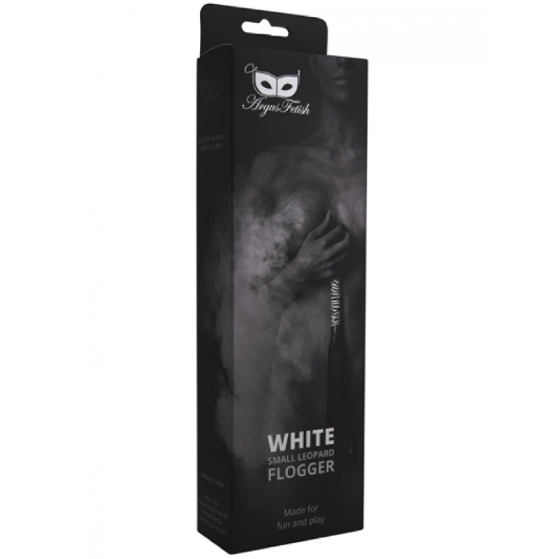 White Small Leopard Flogger - 3