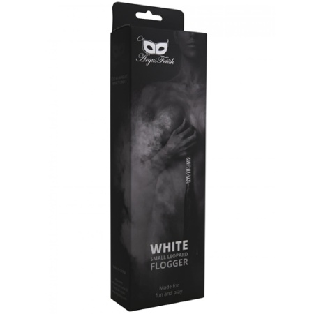 White Small Leopard Flogger - 3