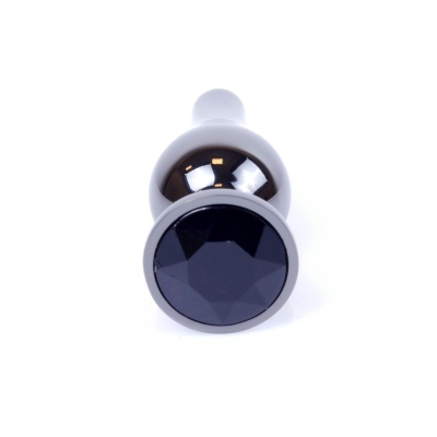 MyLove Toys - Jewellery Dark Silver BUTT PLUG- Black - 1