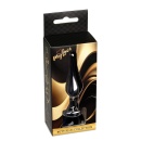 Jewellery Dark Silver - stalowy korek analny z kamieniem, 9,5 cm - 9