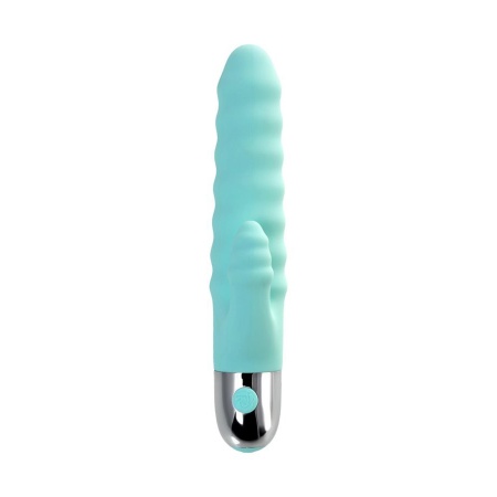 Wibrator Flovetta Flax z podwójnym silnikiem - stymulacja pochwy i łechtaczki, silikon medyczny, 17,5 cm - 5