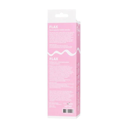 Wibrator Flovetta Flax z podwójnym silnikiem - stymulacja pochwy i łechtaczki, silikon medyczny, 17,5 cm - 13