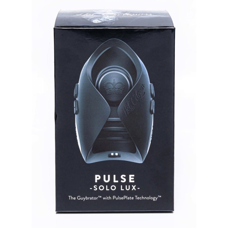 Masturbator dla mężczyzn Pulse Solo Lux – bezręczny stymulator pulsacyjny z pilotem, 6 trybów, długość 10,6 cm - 1