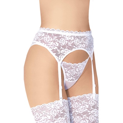 Garterbelt 3305 - Plus Size - white XL - 1
