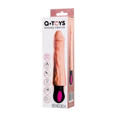 A-TOYS Vibrator with heating TPE 12 speeds bendable rechargble - 1